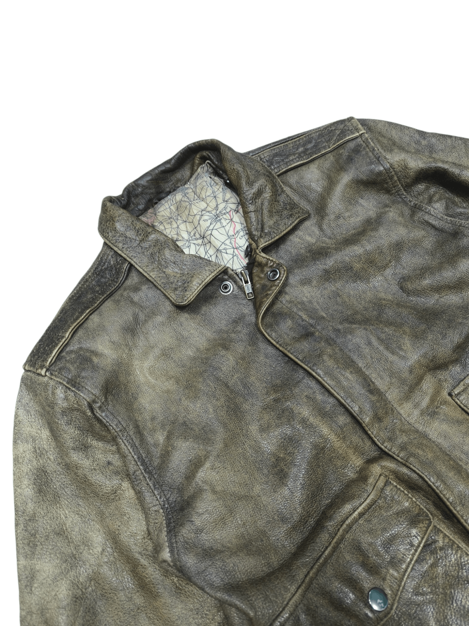 Vintage VINTAGE A2 FLIGHT JACKET LEATHER Size US L / EU 52-54 / 3 - 4 Thumbnail