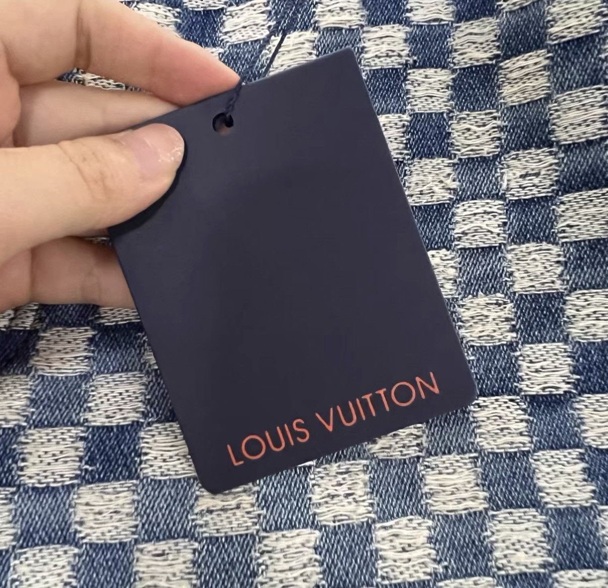Louis Vuitton Louis Vuitton × Nigo Denim Wide-Leg Pants J41 Size 29" - 3 Thumbnail
