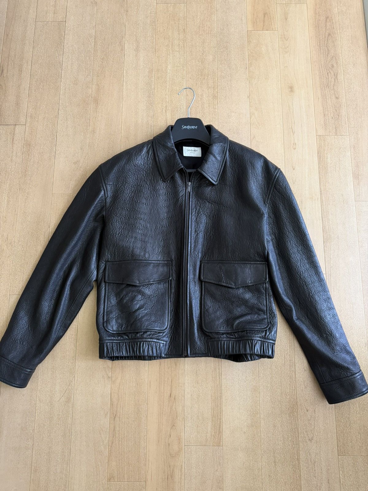 Saint Laurent Paris Saint Laurent Short Jacket in Bubbled Lambskin - Size 54 Size US L / EU 52-54 / 3 - 1 Thumbnail