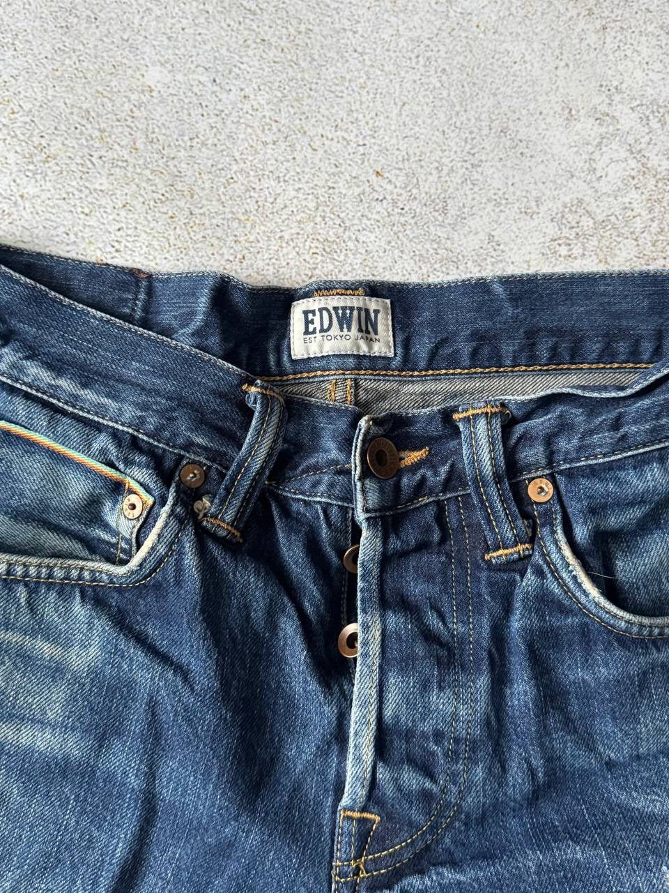 Edwin × Japanese Brand × Vintage Vintage Edwin Tokyo Japan Denim Jeans Pants Y2K Rare Item Size US 34 / EU 50 - 5 Thumbnail