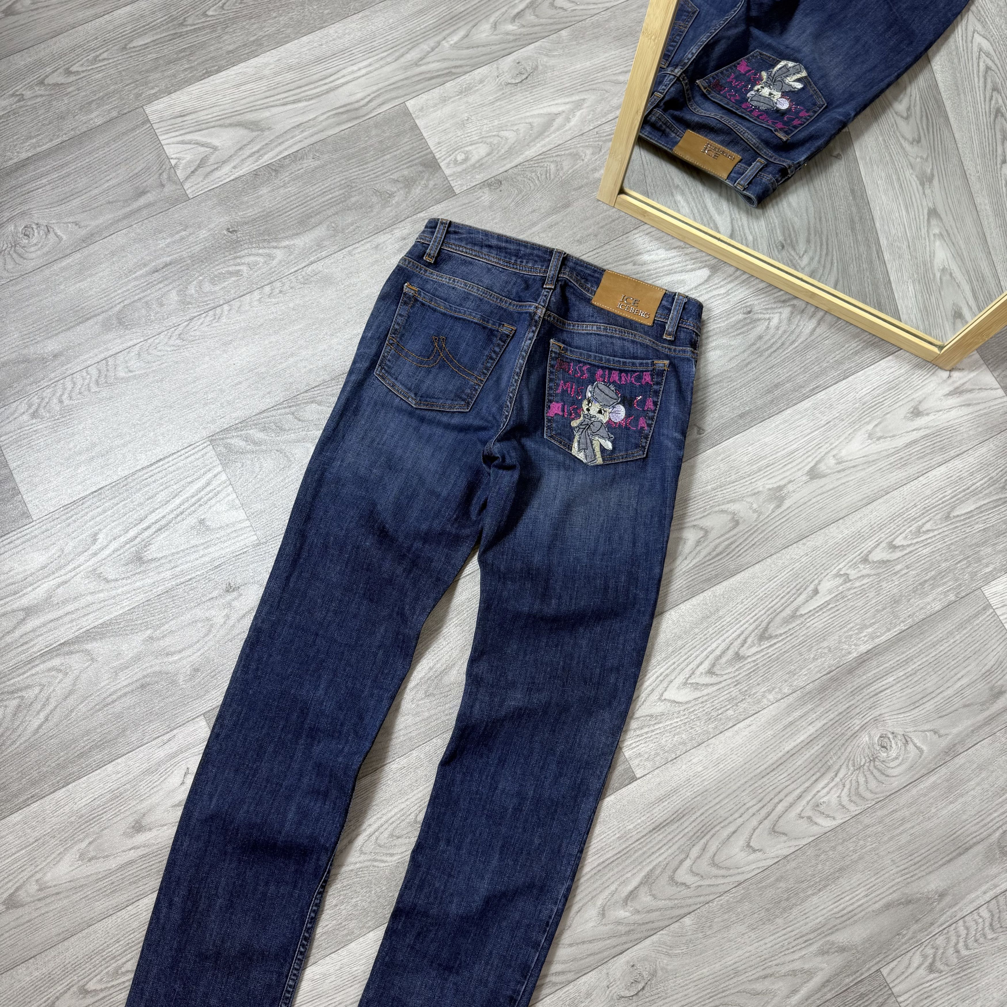 Iceberg Vintage ICE Iceberg London 00s Rare Miss Cianca Jeans Pants Size 28" / US 6 / IT 42 - 5 Thumbnail