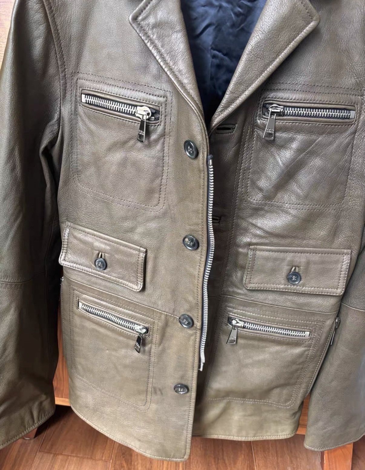 Dolce & Gabbana Dolce & Gabbana Mainline Safari Leather Jacket J2 Size US S / EU 44-46 / 1 - 3 Thumbnail