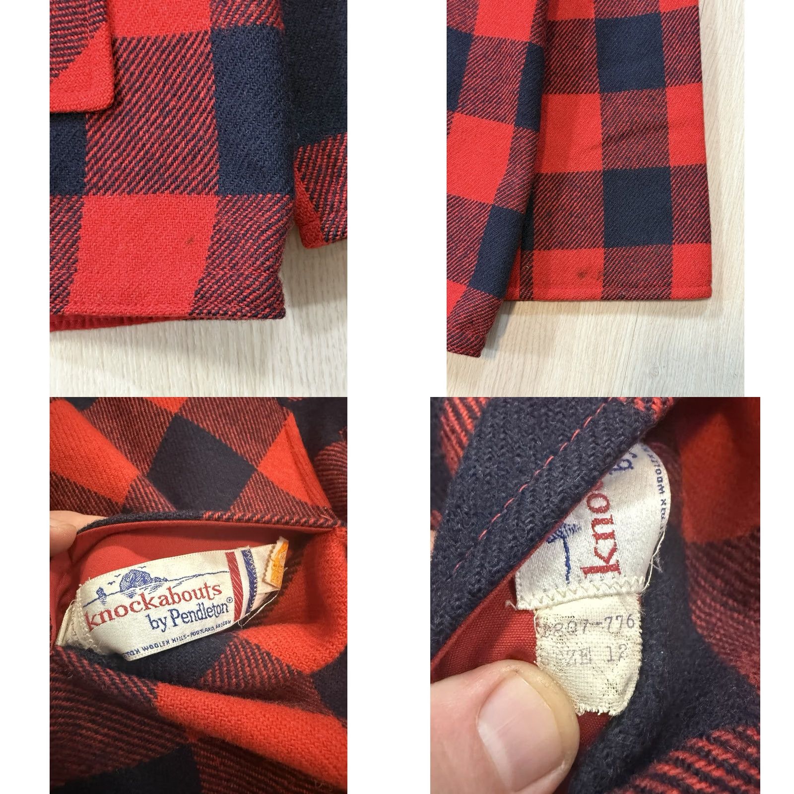 Pendleton VINTAGE Pendleton Knoc kabouts Reversible Hooded Poncho Size 12 USA Women’s Size XL / US 12-14 / IT 48-50 - 10 Thumbnail