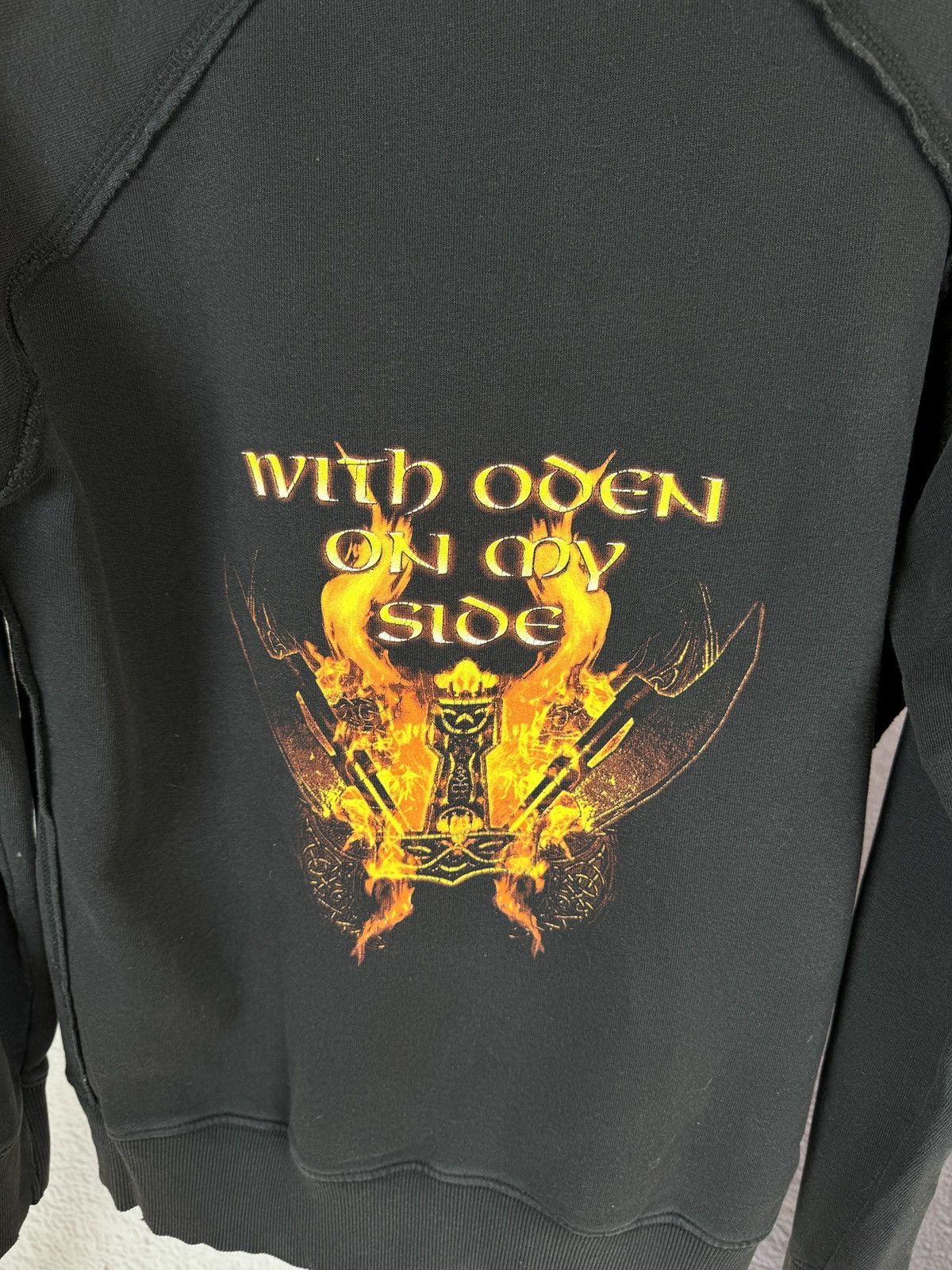 Band Tees Vintage 00s Amon Amarth with oden on my side Metal Hoodie Size US M / EU 48-50 / 2 - 9 Thumbnail