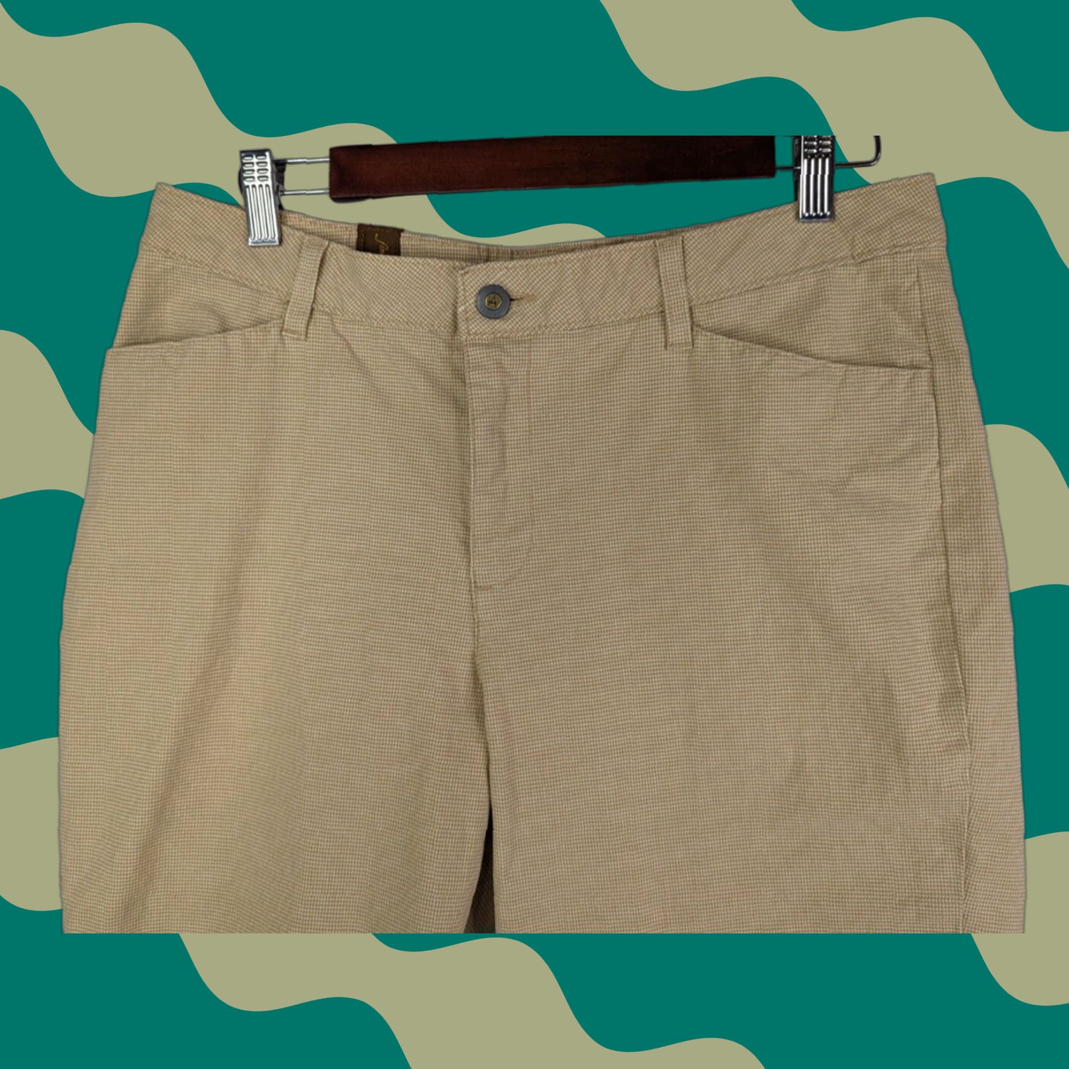 Wrangler VINTAGE Aura Wrangler Capri Pants Houndstooth Beige Cotton Womens Size 10 Ladies Size 32" / US 10 / IT 46 - 1 Thumbnail