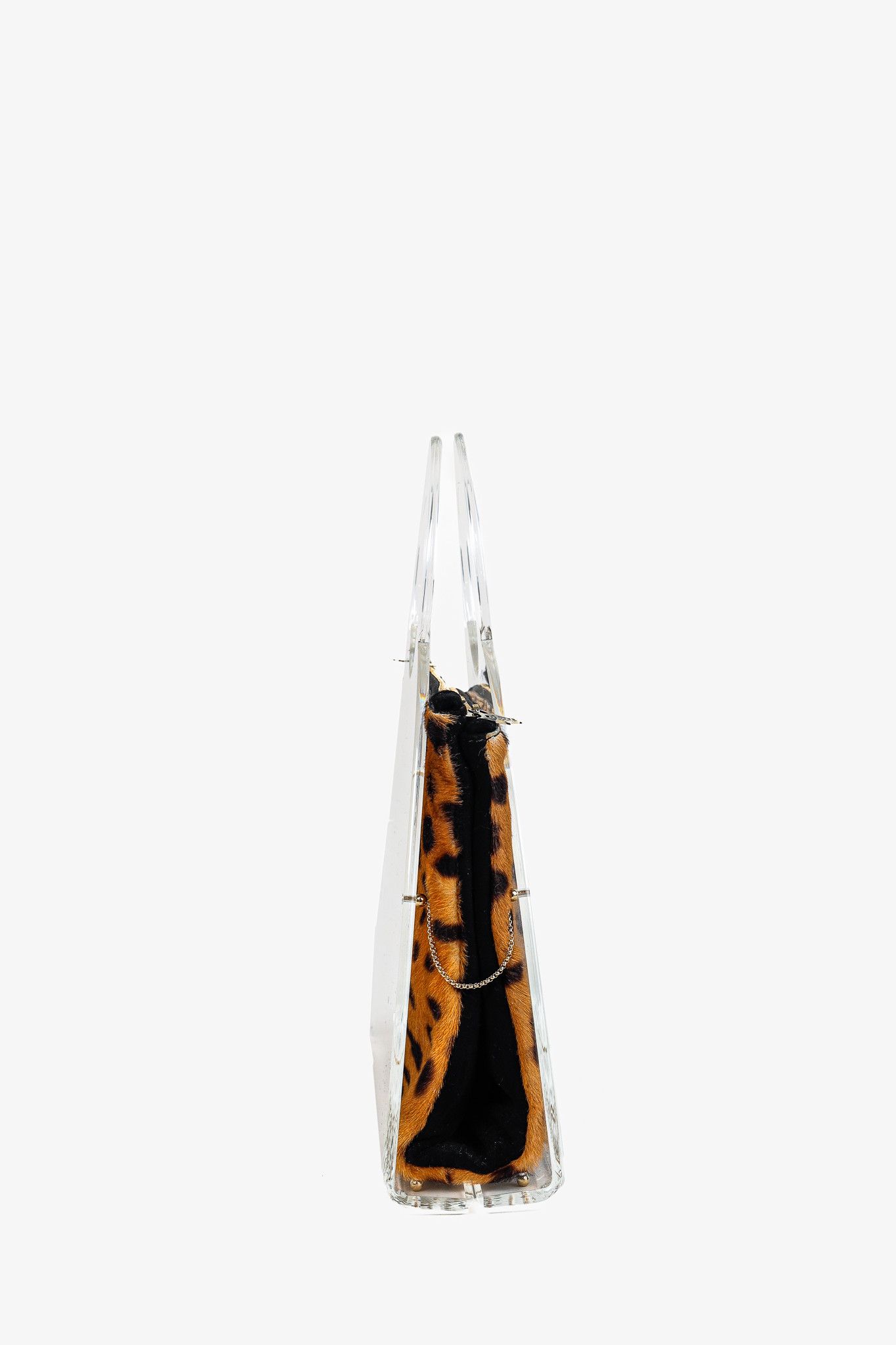 Charlotte Olympia Charlotte Olympia Zehava Pony Hair Plexiglass Handbag Size ONE SIZE - 3 Thumbnail