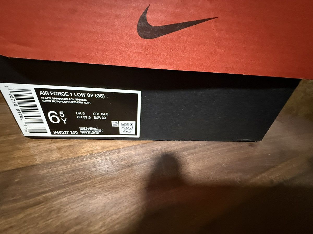 Kith × Nike Kith for Nike GS Air Force 1 Black Spruce Men’s 6.5/Wom 8 Size US 6.5 / EU 39-40 - 10 Thumbnail