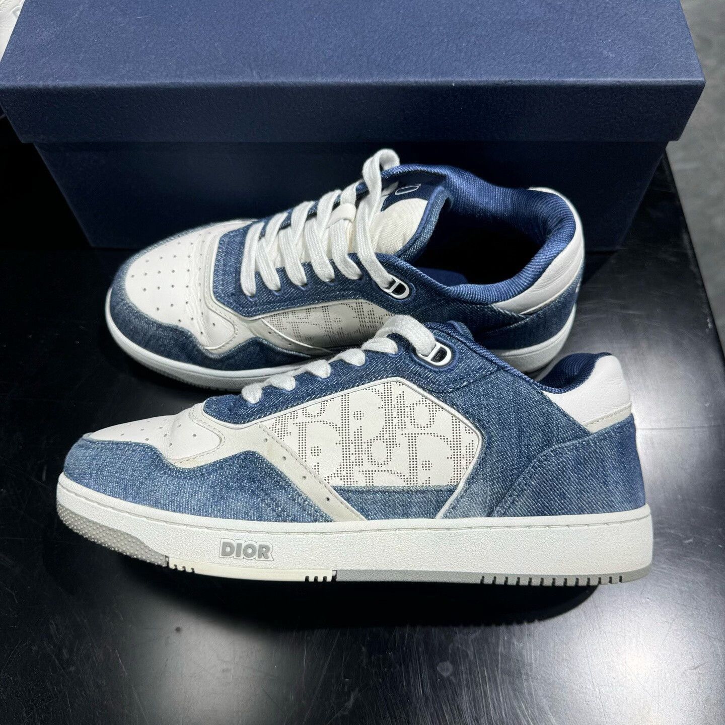 Dior Dior B27 Monogram Denim Sneakers Size 39 Size US 7.5 / EU 40-41 - 1 Thumbnail