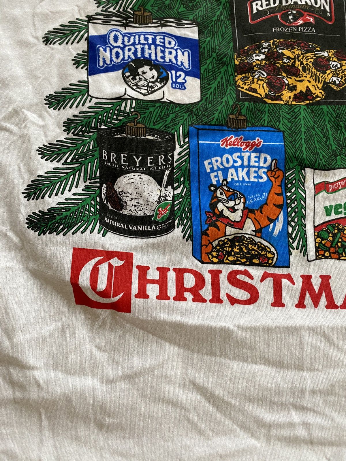 Vintage Vintage 1994 Albertsons Grocery Santa Xmas Single Stitch Tee Size US L / EU 52-54 / 3 - 7 Thumbnail