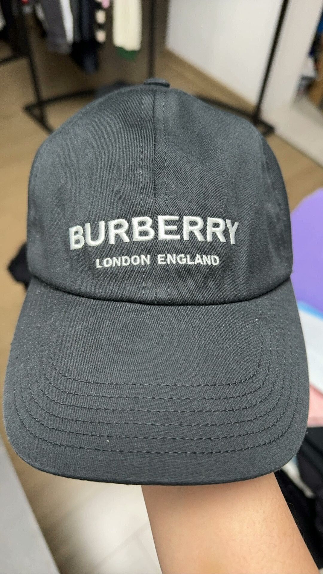 Burberry Burberry Baseball Cap in Black Size ONE SIZE - 1 Preview