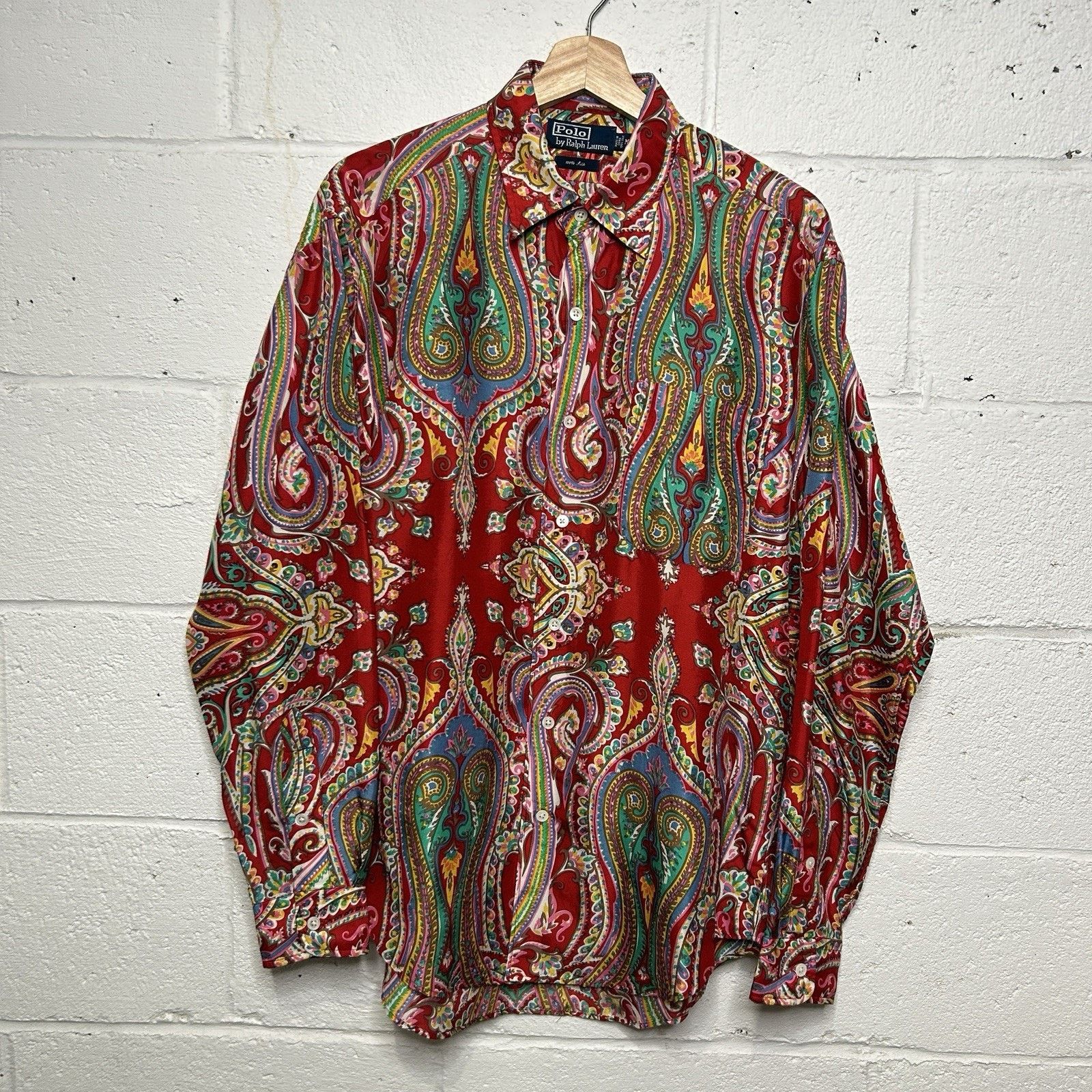 Ralph Lauren Vintage Polo Ralph Lauren 100% Silk Button-Down “Paisley” Size US M / EU 48-50 / 2 - 1 Thumbnail