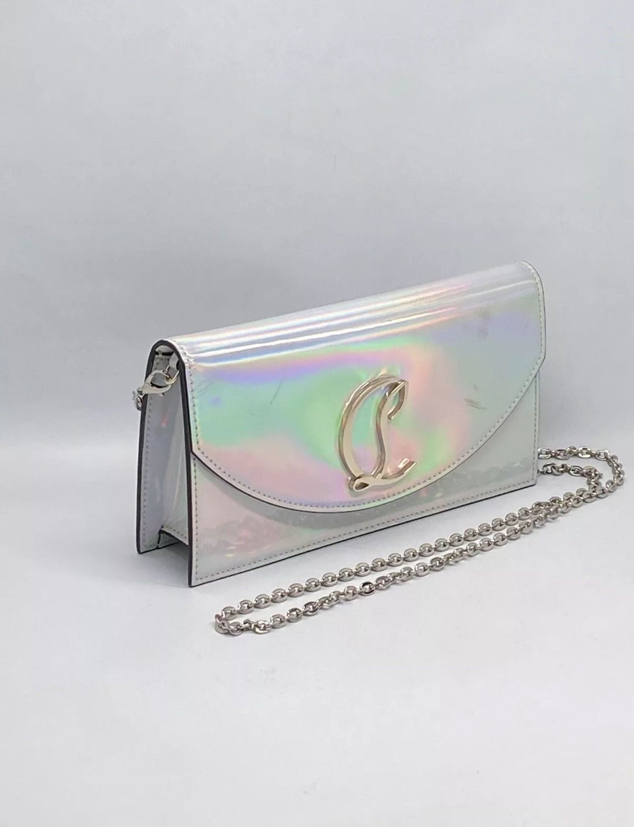 Christian Louboutin Christian Louboutin iridescent leather clutch shoulder bag Size ONE SIZE - 3 Thumbnail