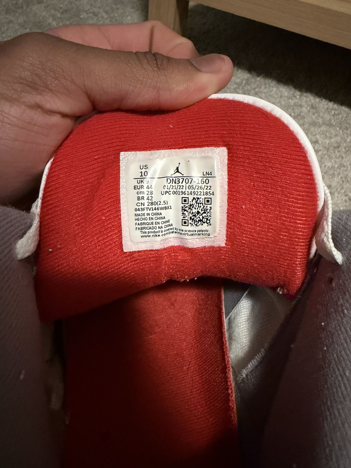 Jordan Brand Jordan 3 “Fire Red” Size US 10 / EU 43 - 4 Thumbnail