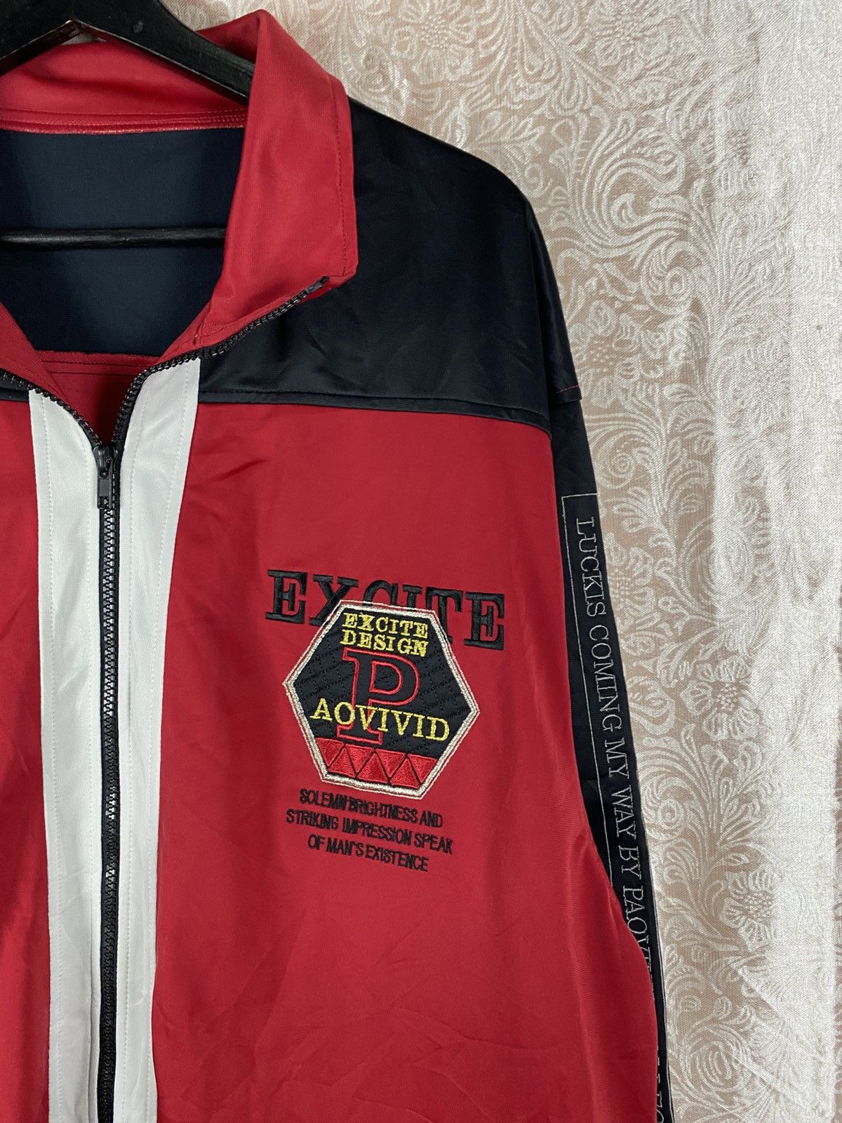 Vintage Vintage Paovivid Excite Design Racing ZipUp Motorsport Style Size US L / EU 52-54 / 3 - 6 Thumbnail