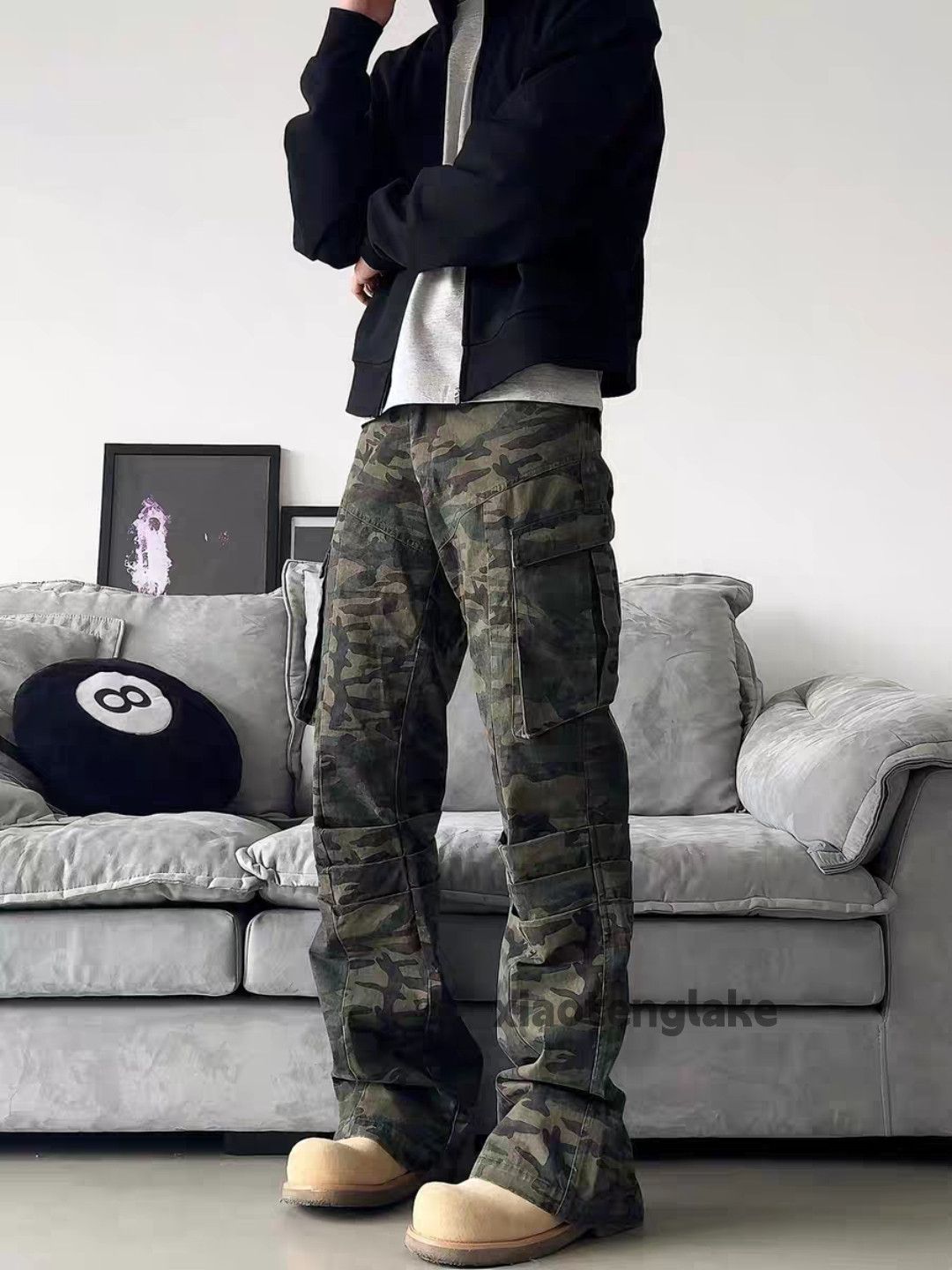Designer × Japanese Brand × Vintage Utility military tactical punk grunge bootcut cargo pants Size US 32 / EU 48 - 6 Thumbnail