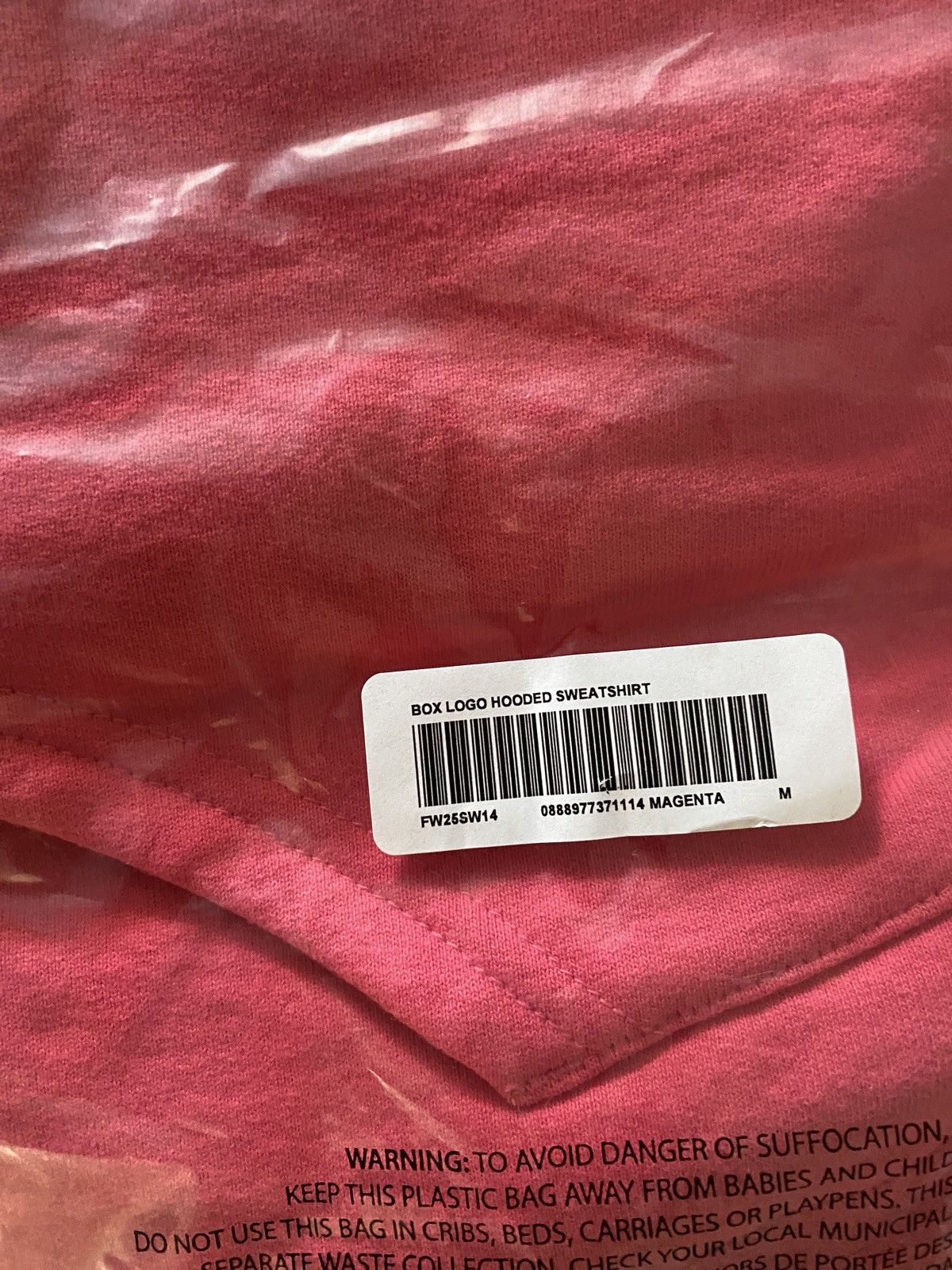 Supreme Supreme FW25 Box Logo Magenta M (On-Hand) Size US M / EU 48-50 / 2 - 3 Thumbnail