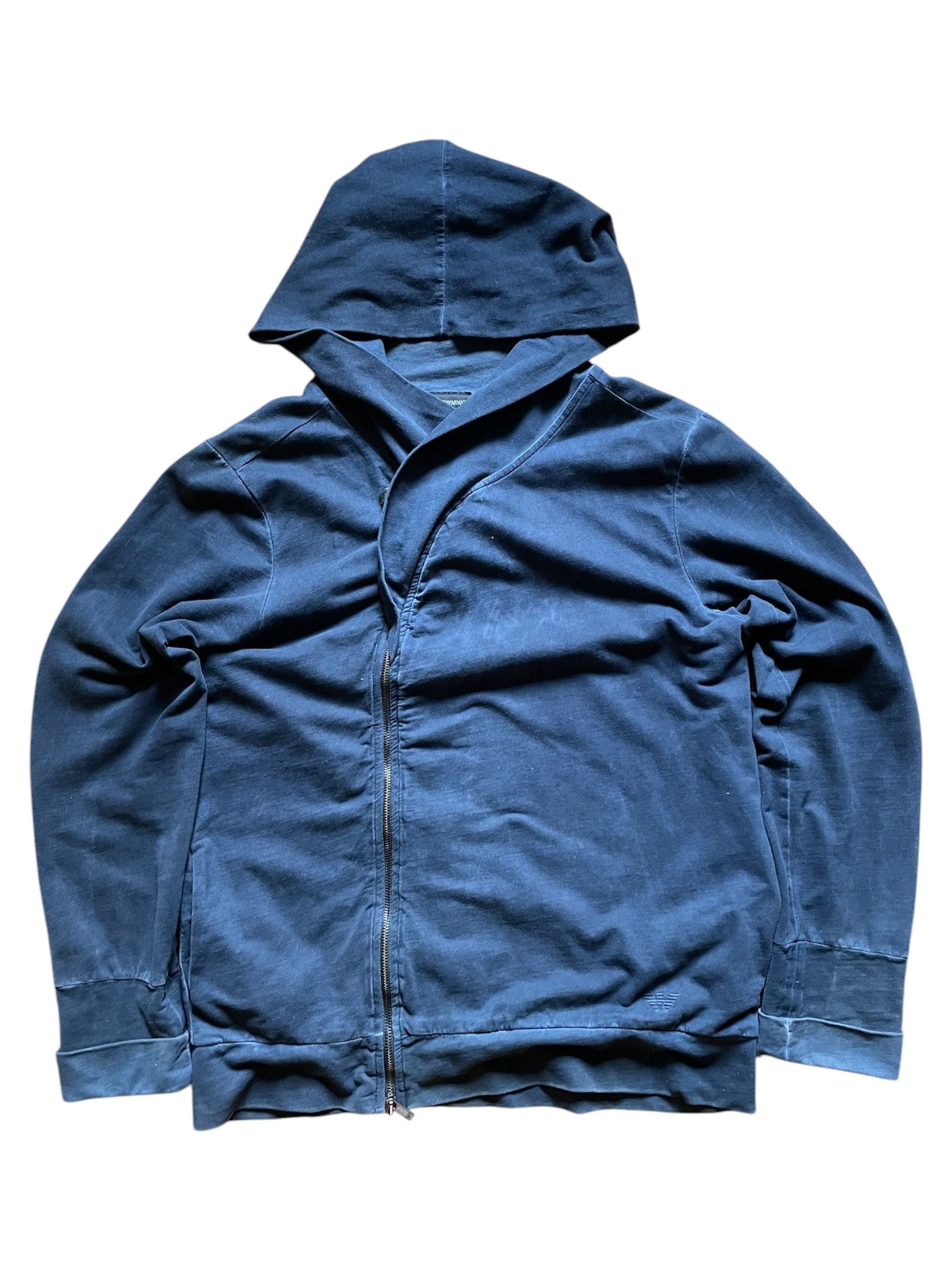 Giorgio Armani Giorgio Armani Asymmetric Wizard Zip Hoodie Size US L / EU 52-54 / 3 - 2 Thumbnail