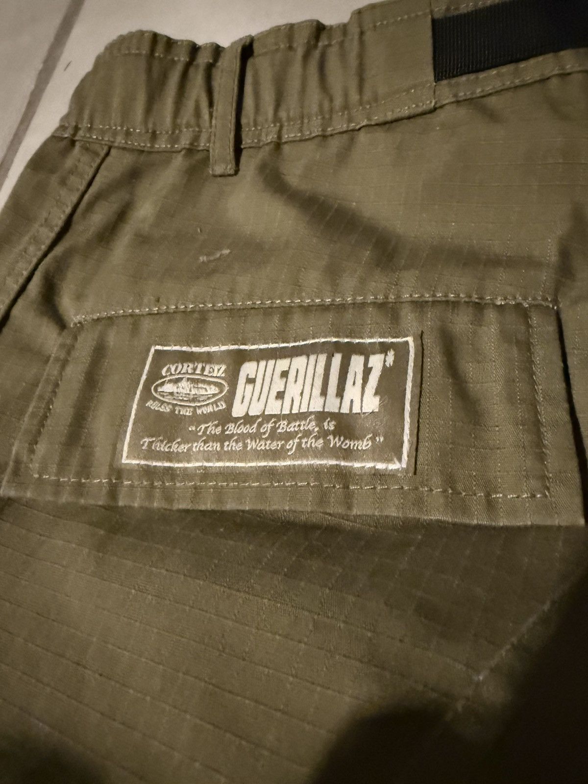 Corteiz Olive Cargo Pants