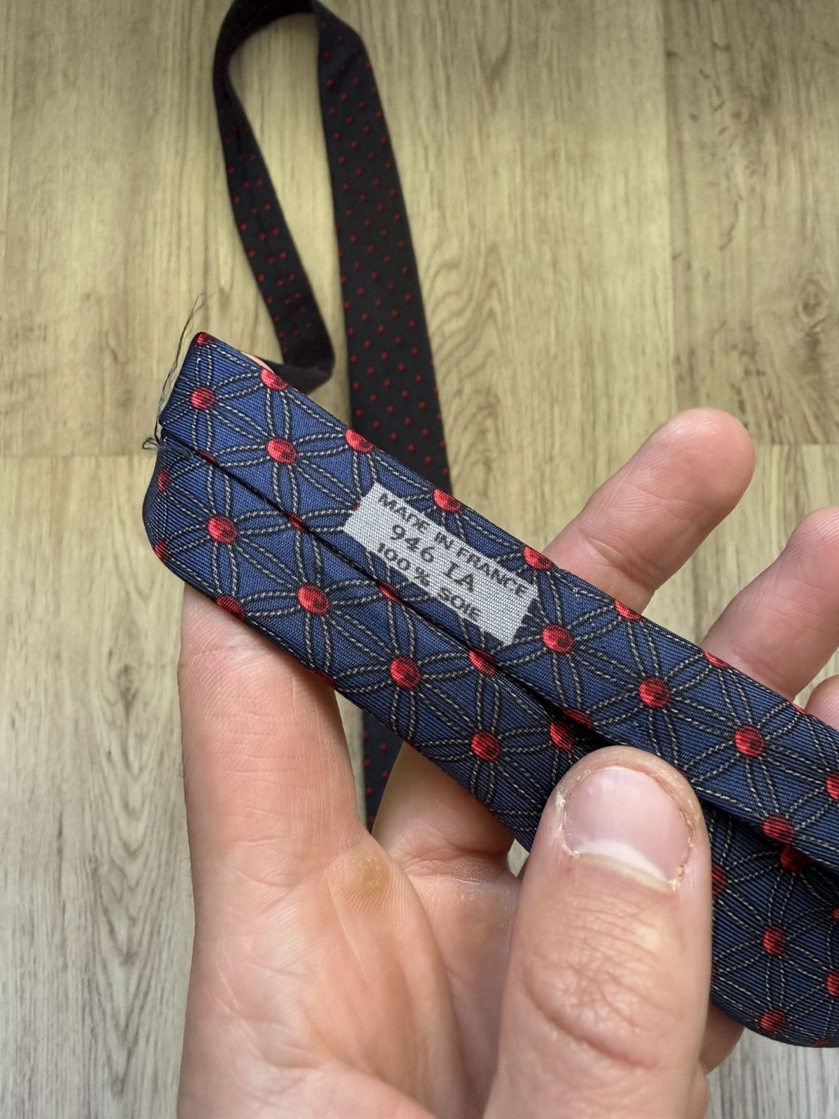 Hermes Hermes tie floral monogram silk Size ONE SIZE - 8 Thumbnail