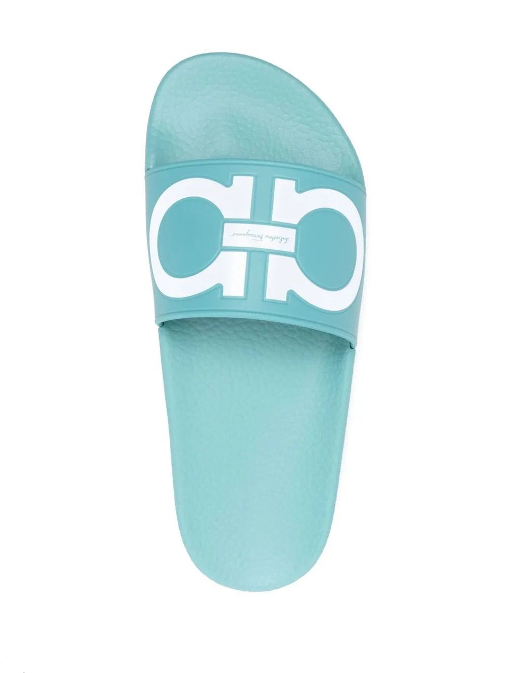 Salvatore Ferragamo o1y0426 Slippers in Turquoise/White Size US 6 / IT 36 - 4 Thumbnail