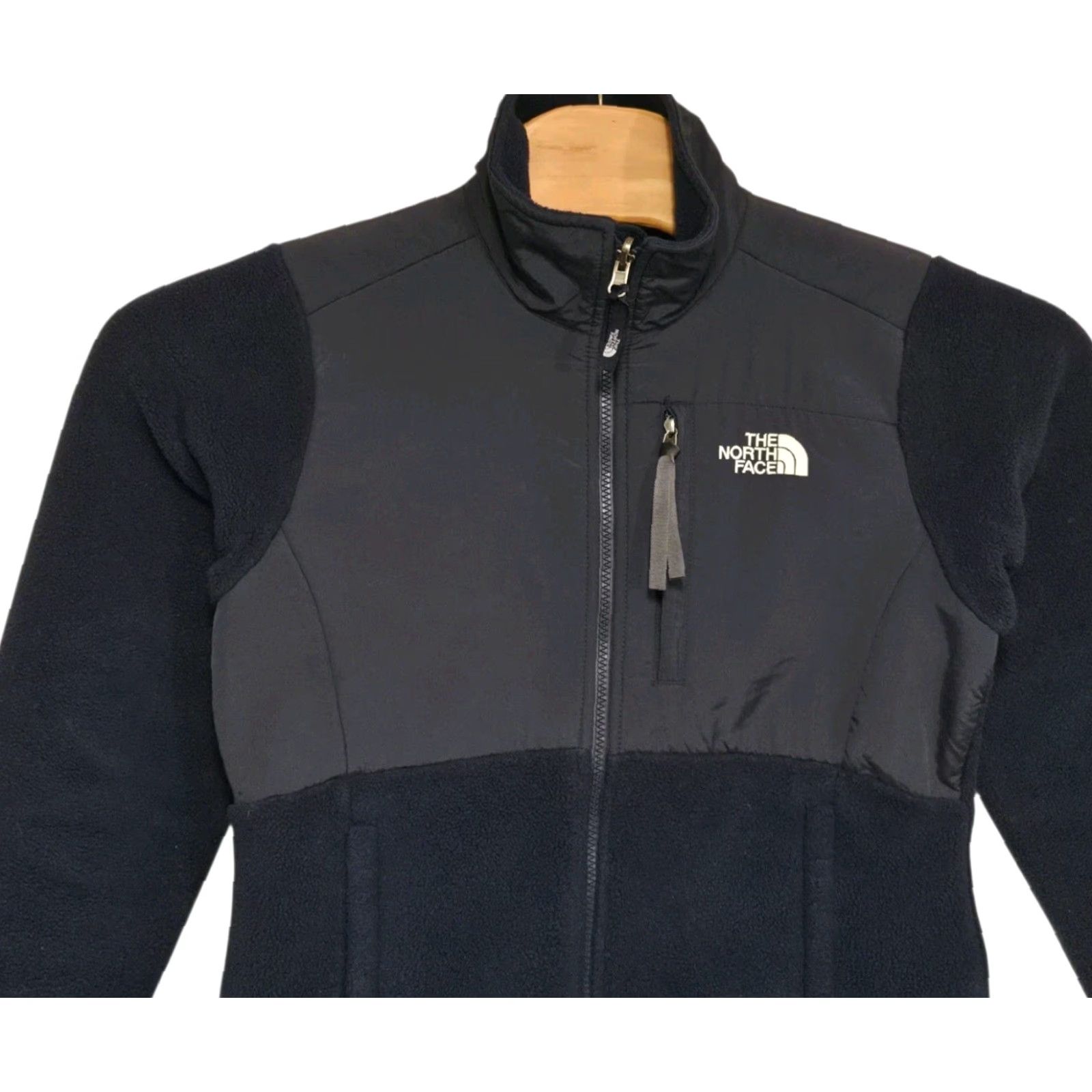 The North Face The North Face Denali Jacket Womens S Blue Hooded Polartec Fleece Full Zip Jacket Size S / US 4 / IT 40 - 3 Thumbnail