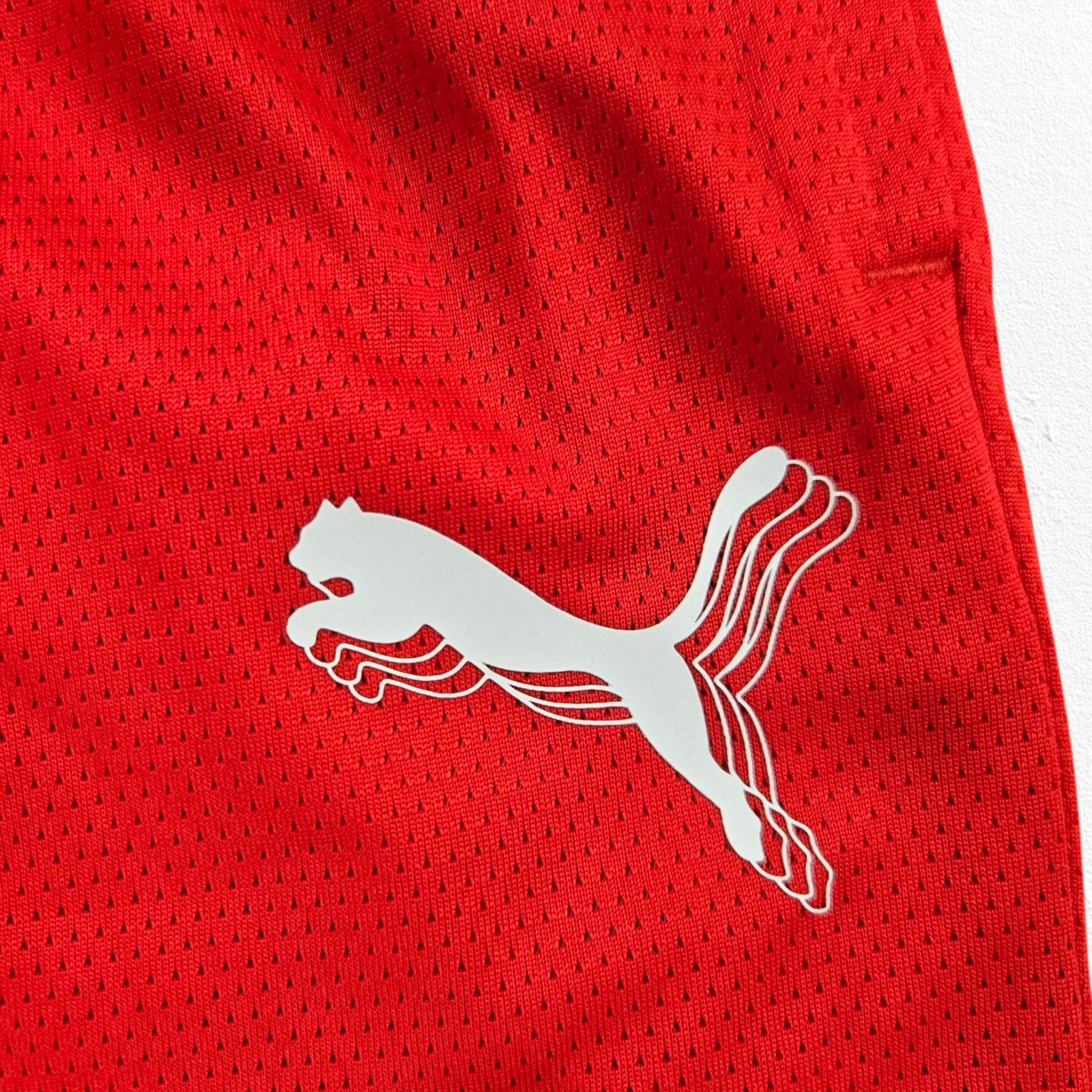 Puma Puma Hoops Red Athletic High Waisted Shorts Size Medium Size US 32 / EU 48 - 5 Thumbnail