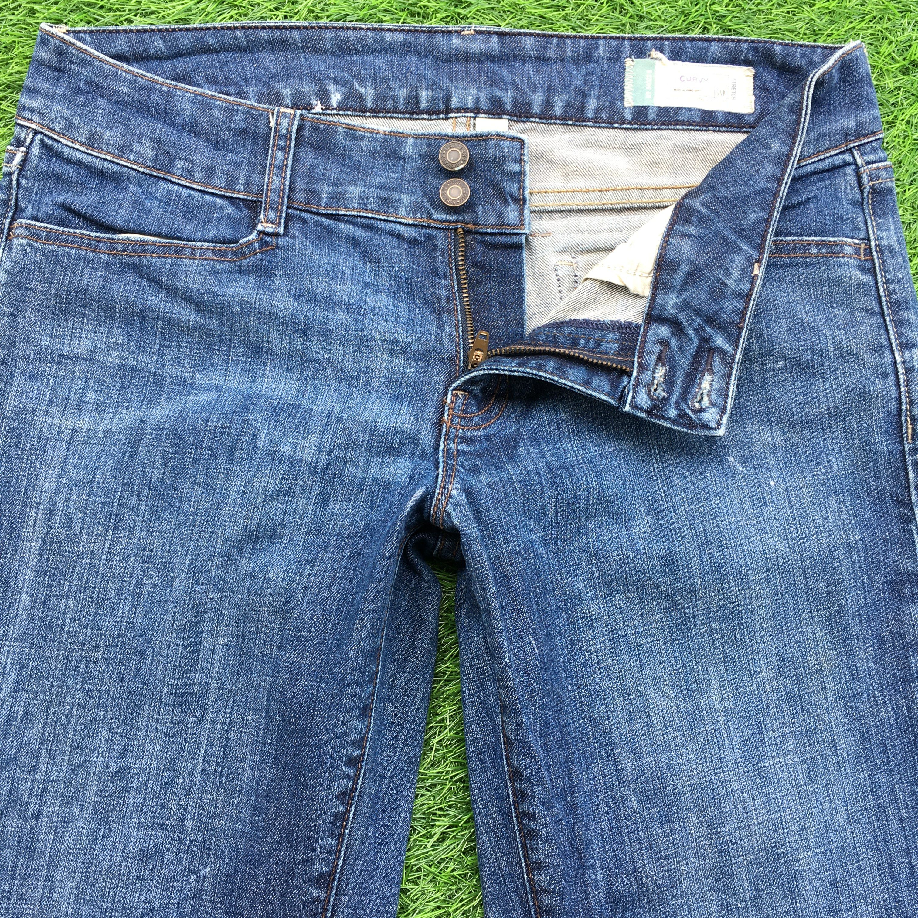 Designer × Japanese Brand × Jean Y2K Curvy Bootcut Stretch Jeans D-993 Size 29" - 3 Thumbnail
