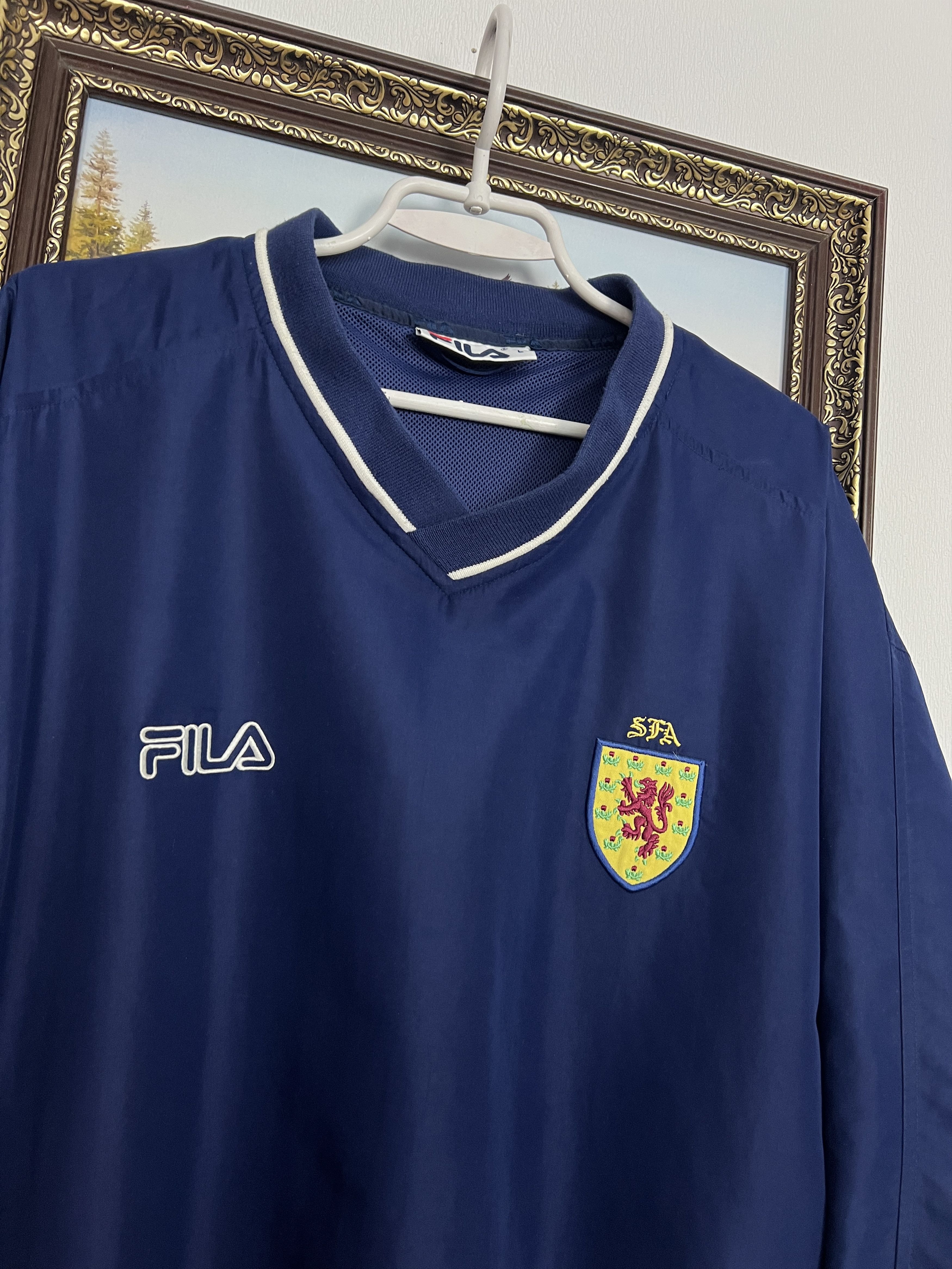 Fila Vintage 2000's Scotland Football Jacket Soccer Track Top Size US L / EU 52-54 / 3 - 3 Thumbnail
