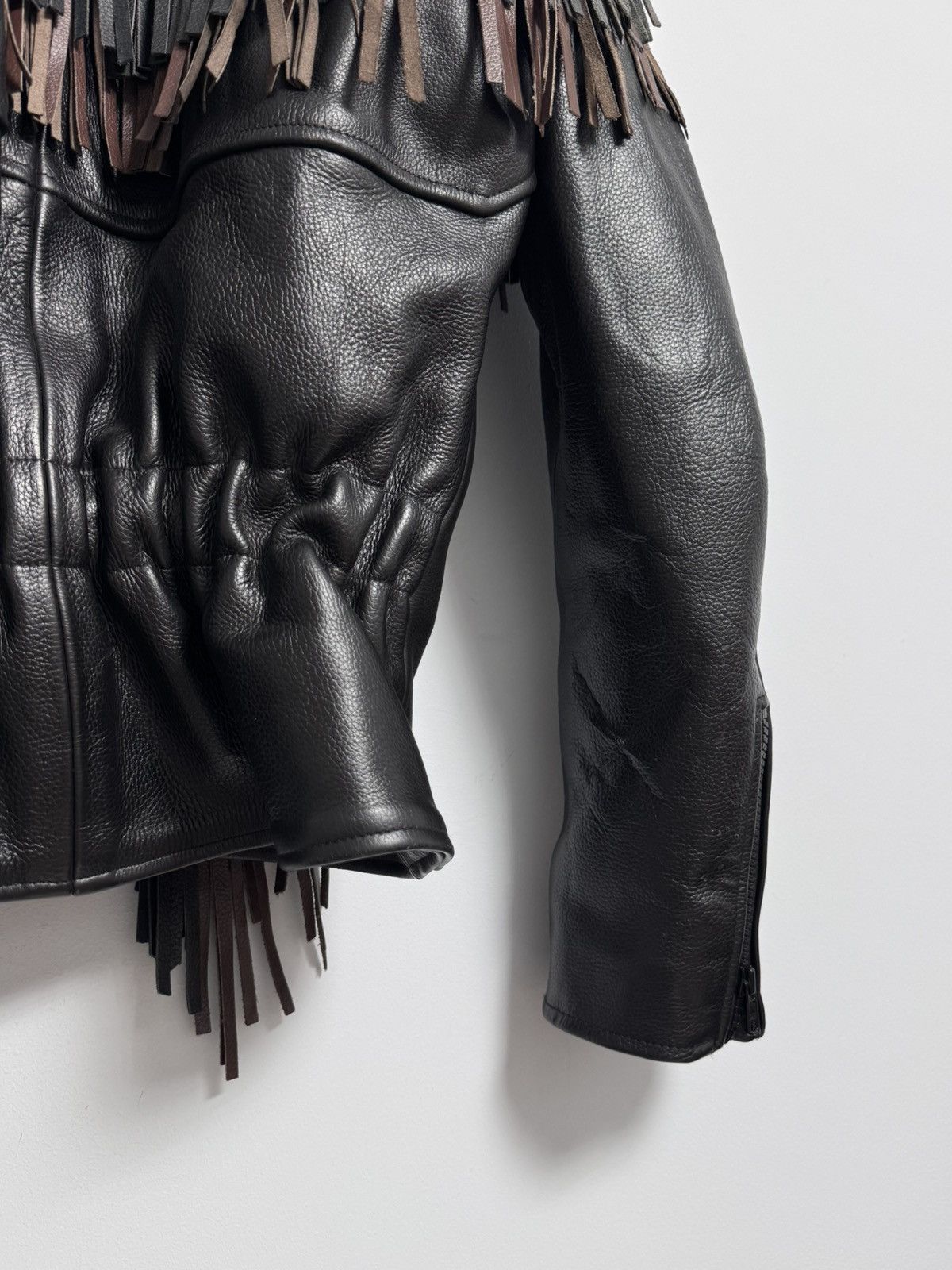 Japanese Brand × Vintage Vintage Western World by Shaf Fringed Leather Jacket Size US S / EU 44-46 / 1 - 17 Thumbnail