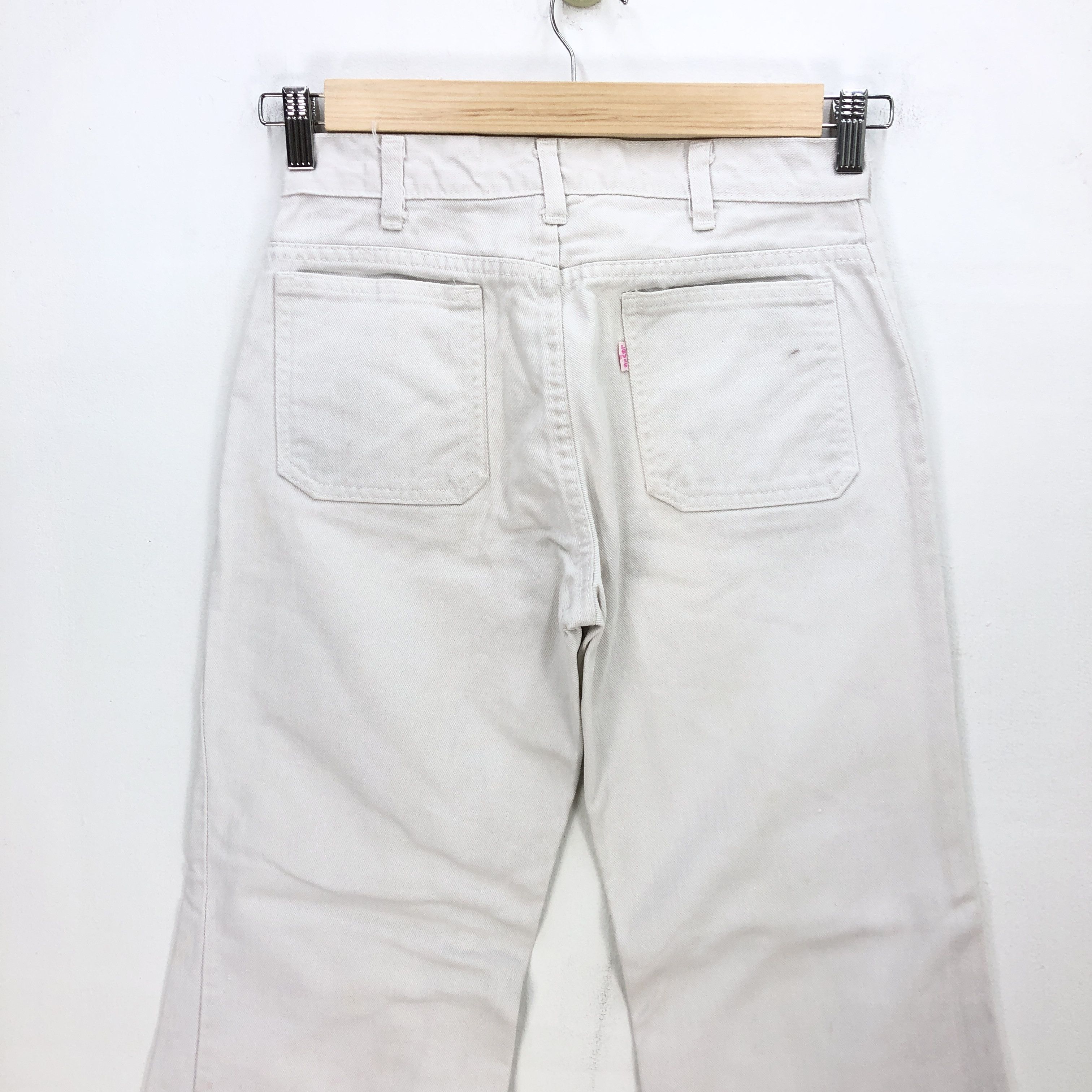 If Six Was Nine Vintage Levi's Bootcut Jeans Flare Levis Wide Leg Bush Pants Size 28" / US 6 / IT 42 - 4 Thumbnail