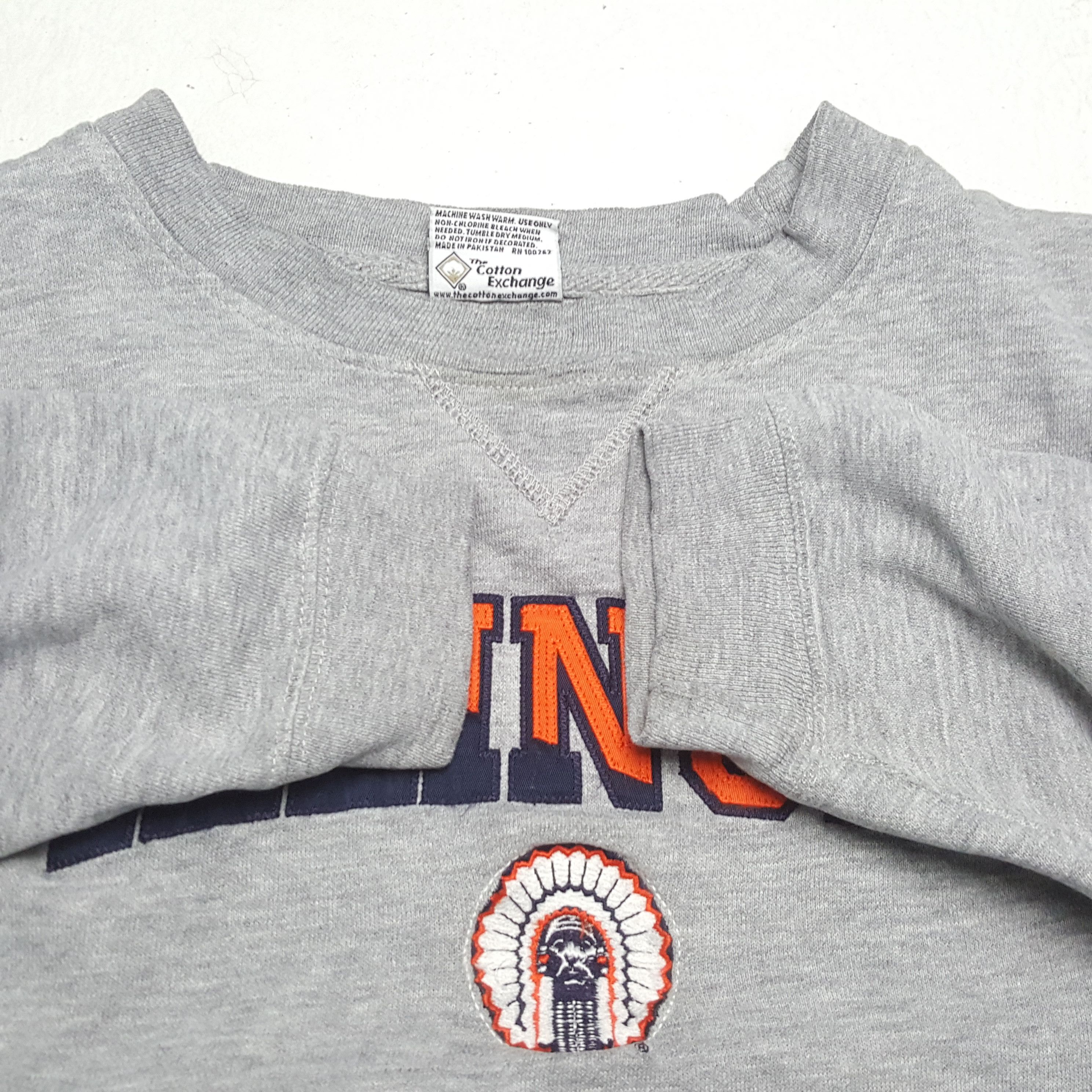 NFL × Vintage ILLINOIS NFL Center Design Streetwear Style Sweatshirt Size US XXL / EU 58 / 5 - 7 Thumbnail