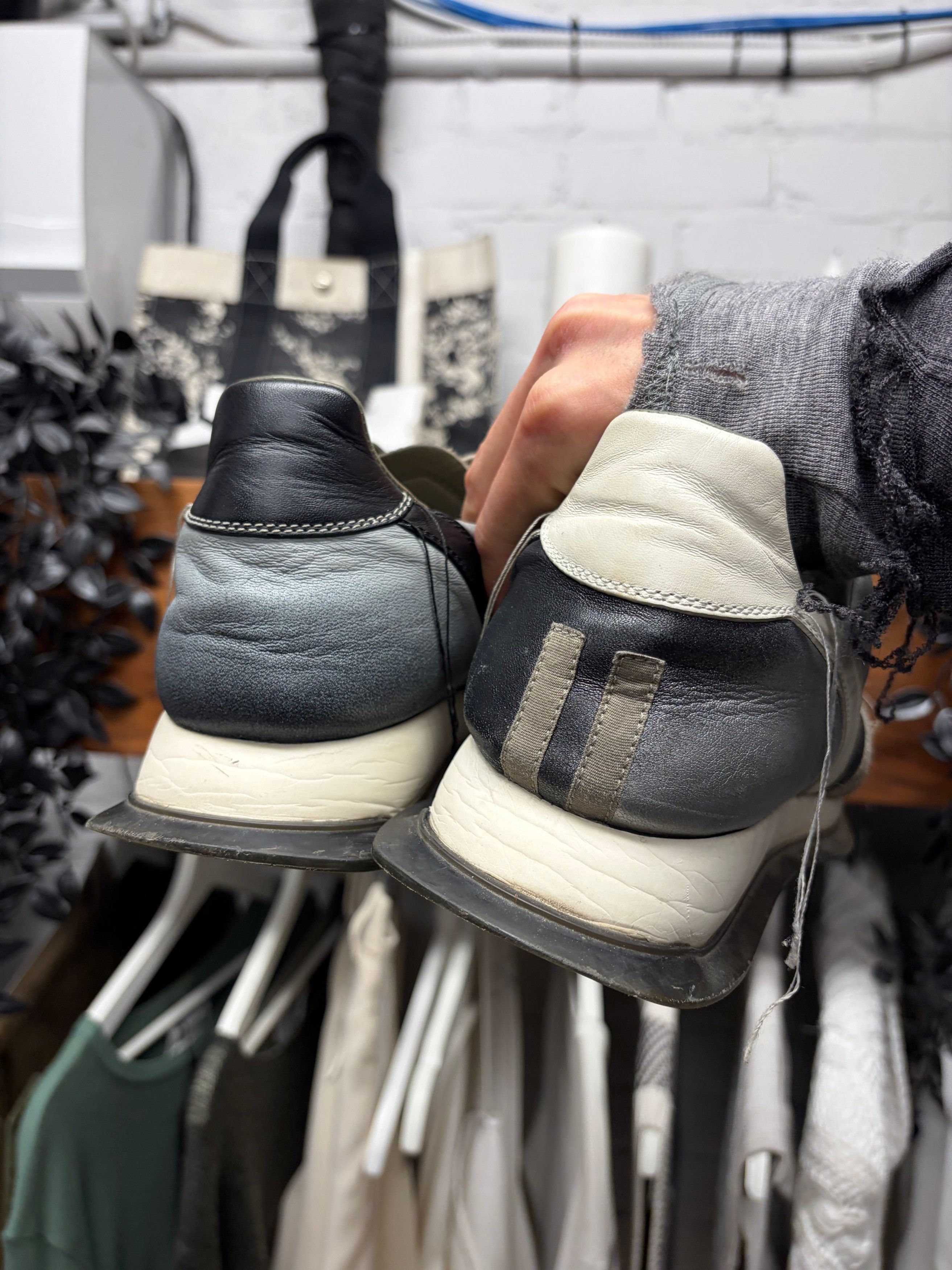Rick Owens Rick Owens ‘Vintage Runner’ Dust/Grey Low Top Sneakers Size US 9.5 / EU 42-43 - 4 Thumbnail