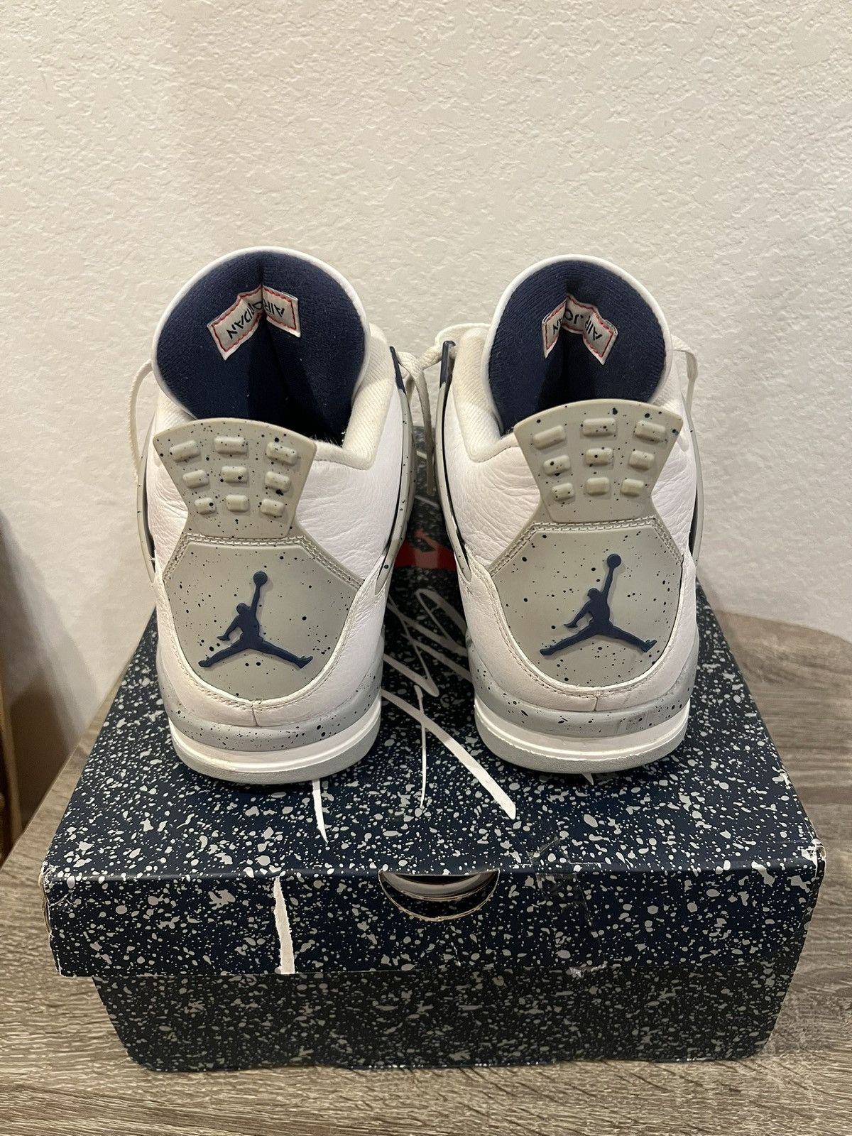 Jordan Brand Jordan 4 Midnight Navy Size US 11.5 / EU 44-45 - 4 Thumbnail