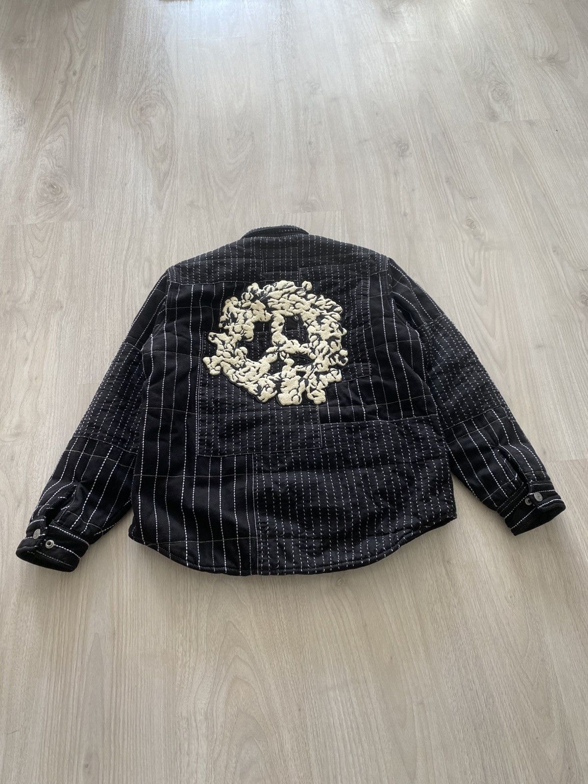 DENIM TEARS × Levi's Sashiko Embroidered Oversized Quilted Jacked Size US S / EU 44-46 / 1 - 1 Thumbnail