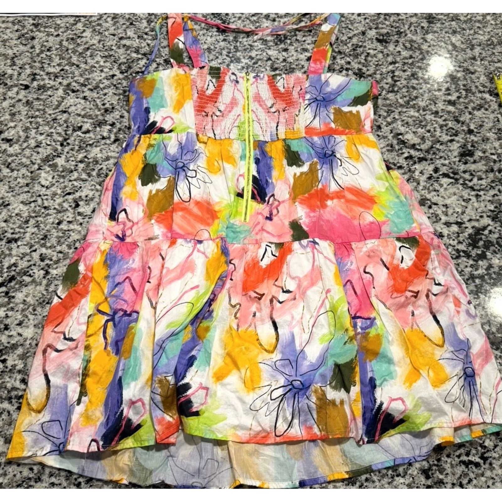 Vintage CROSBY by Mollie Burch Bradshaw Mini Dress Sleeveless Plunge Pool Size S Knee Woman Regular Cotton Size S / US 4 / IT 40 - 7 Thumbnail