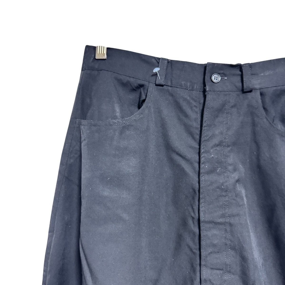 Yaponskii Yaponskii Black Drop Crotch Shorts Pants Size 31" - 5 Thumbnail