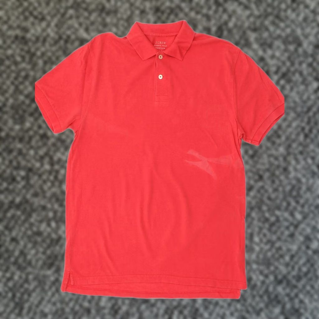 J.Crew J. CREW Mens Polo Shirt Medium Red Cotton Classic Fit Size US M / EU 48-50 / 2 - 1 Thumbnail