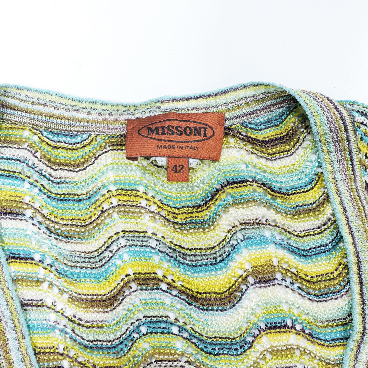 Missoni MISSONI WAVED ZIG-ZAG PATTERN KNIT CARDIGAN Size M / US 6-8 / IT 42-44 - 3 Thumbnail
