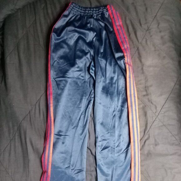 Adidas Vintage 80s Adidas Striped Sweatpants Joggers Trainers Size US 30 / EU 46 - 2 Thumbnail