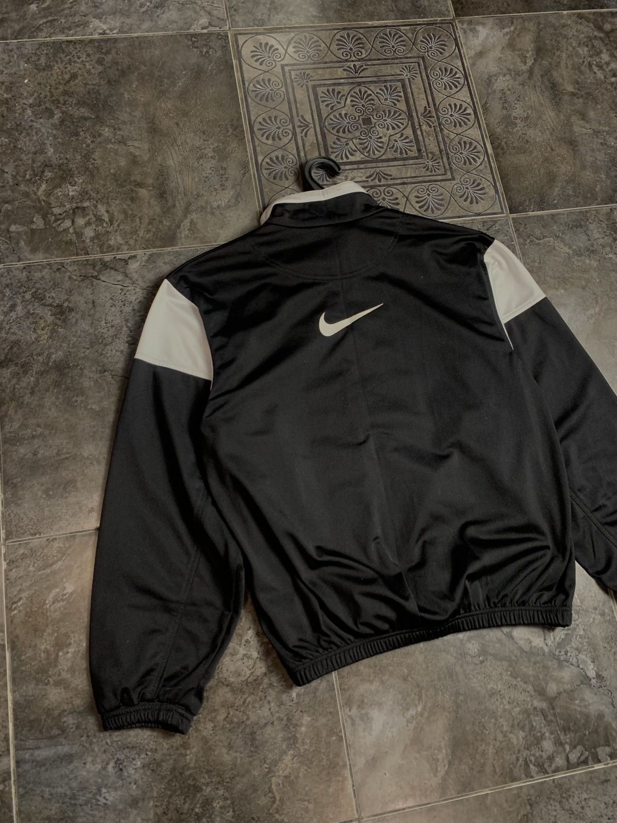 Nike × Vintage Nike Vintage Track Jacket Big Swoosh Logo Rave Bomber Size US S / EU 44-46 / 1 - 10 Thumbnail
