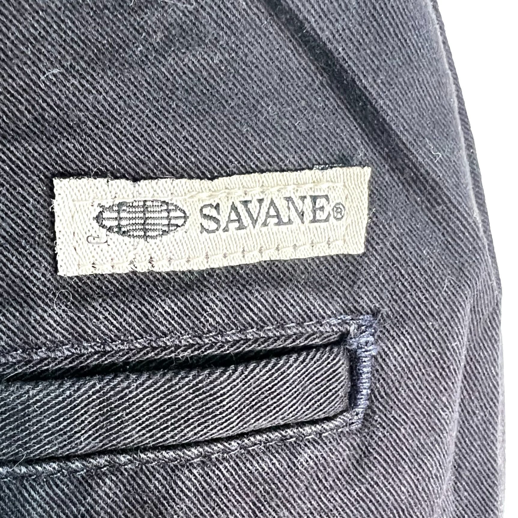 Savane Savane Mens Comfort Plus Waistband Black Dress Pants Size 44 Regular 32 Inseam Straight Leg Non- Vintage (Adult Men) Size US 44 / EU 60 - 6 Thumbnail