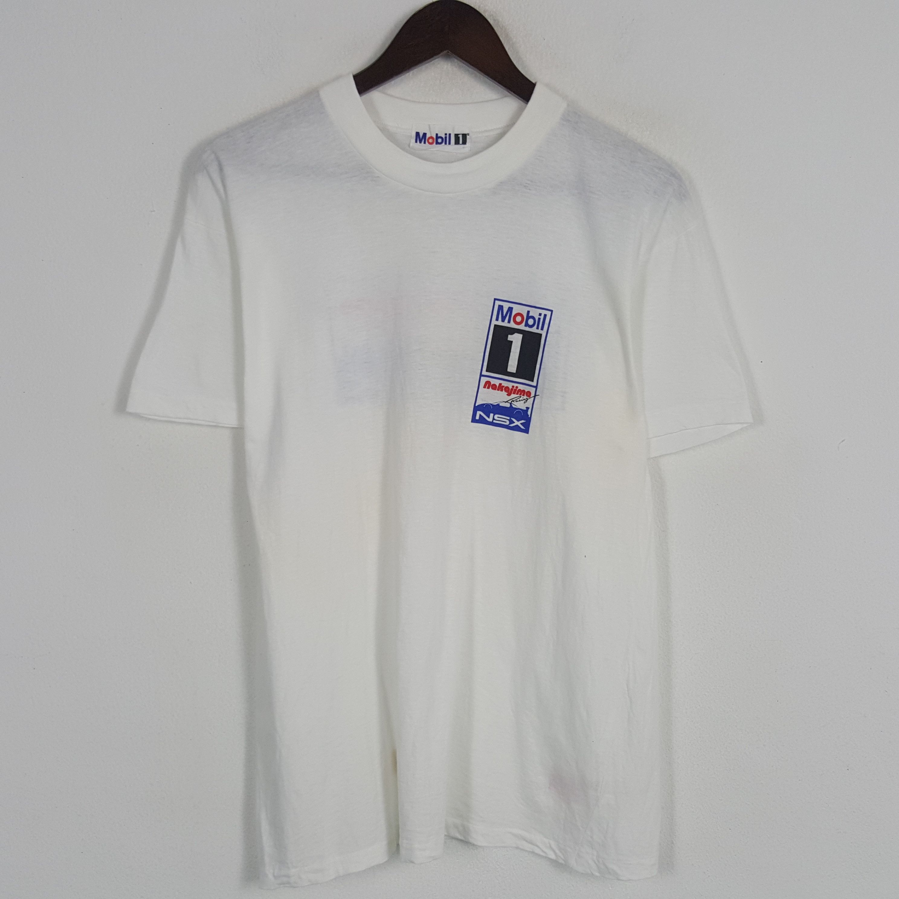 Japanese Brand × Vintage Vintage Mobil 1 Nakajima Racing NSX Tshirt Size US M / EU 48-50 / 2 - 3 Thumbnail