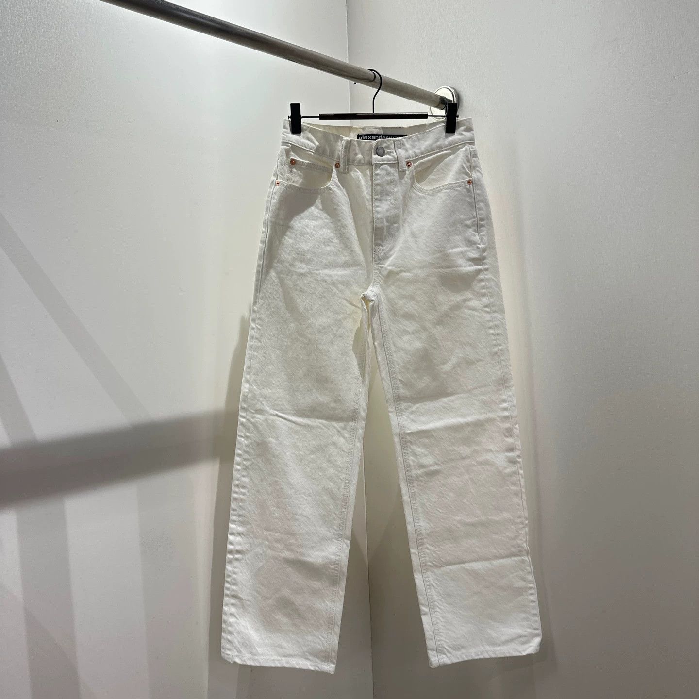 Alexander Wang Alexander Wang may397 Logo Leather Patch Jeans 23 Size 23" - 1 Thumbnail