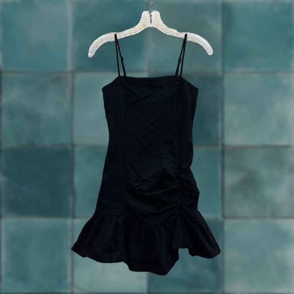 Forever 21 Forever 21 Mini Dress S Small Black Square Neck Ruched Little Black  Dress | Grailed