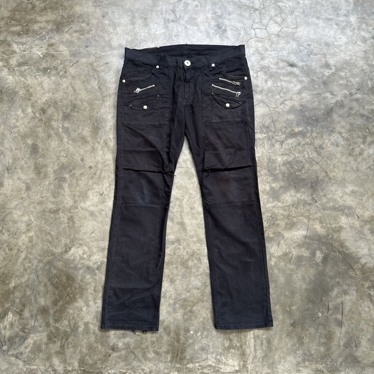 Lee 1990s Lee Cowboy Buckle Back multi zip Pants Size US 34 / EU 50 - 1 Thumbnail
