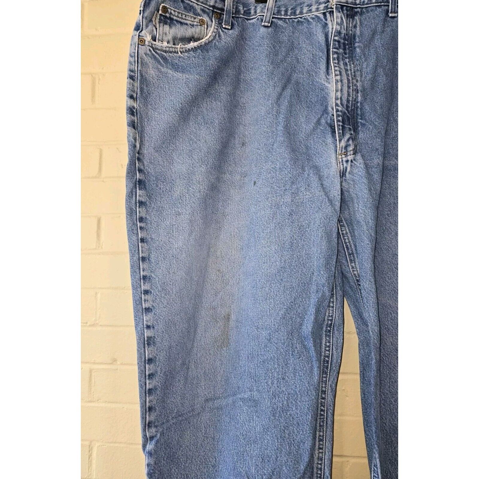 Carhartt Carhartt Jeans Men 54x32 Blue Denim Relaxed Tapered Workwear Size US 44 / EU 60 - 2 Thumbnail