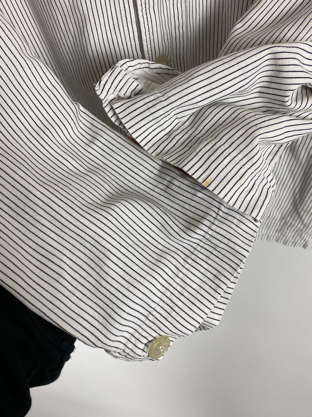 Vintage 70s Vintage Karba German Striped French Work Chore Jacket Size US M / EU 48-50 / 2 - 8 Thumbnail