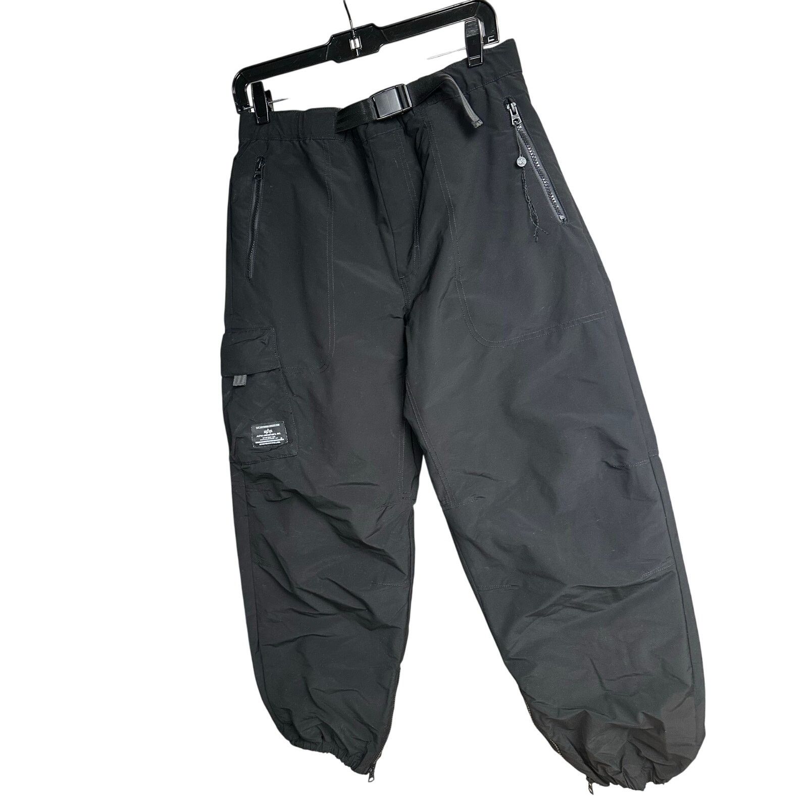 Alpha Industries Alpha Industries Black Cargo Pant Fatigue Mod Baggy - Size S Size US 27 - 3 Thumbnail