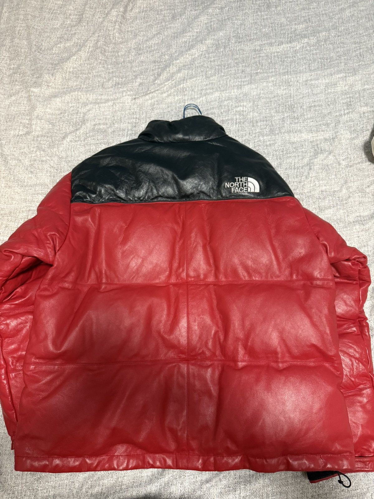 Supreme × The North Face Supreme tnf the north face leather nuptse