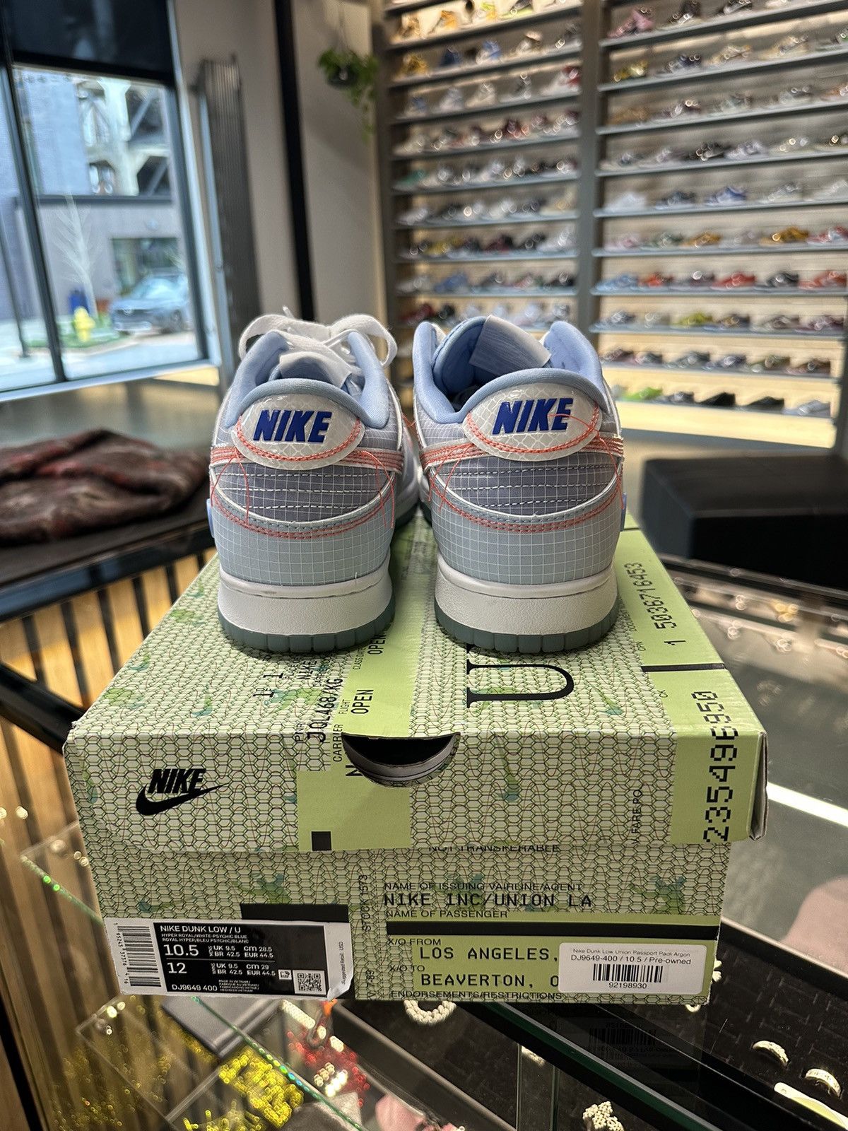 Nike × Union LA Nike Dunk Low Union Passport Pack Argon Size US 10.5 / EU 43-44 - 4 Thumbnail
